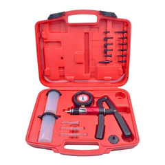 SWANEW Vakuum Pumpe Bremskolbenrücksteller Vakuumtester Druckpumpe Bremsfluessigkeit fuer Motorrad Tester, Bremsenentlueftungsgeraet Druckpruft Mit Tragetasche