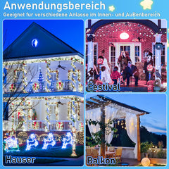 SWANEW LED lichterkette, Außen IP44 lichterketten, Baum Beleuchtung, Weihnachten Deko
