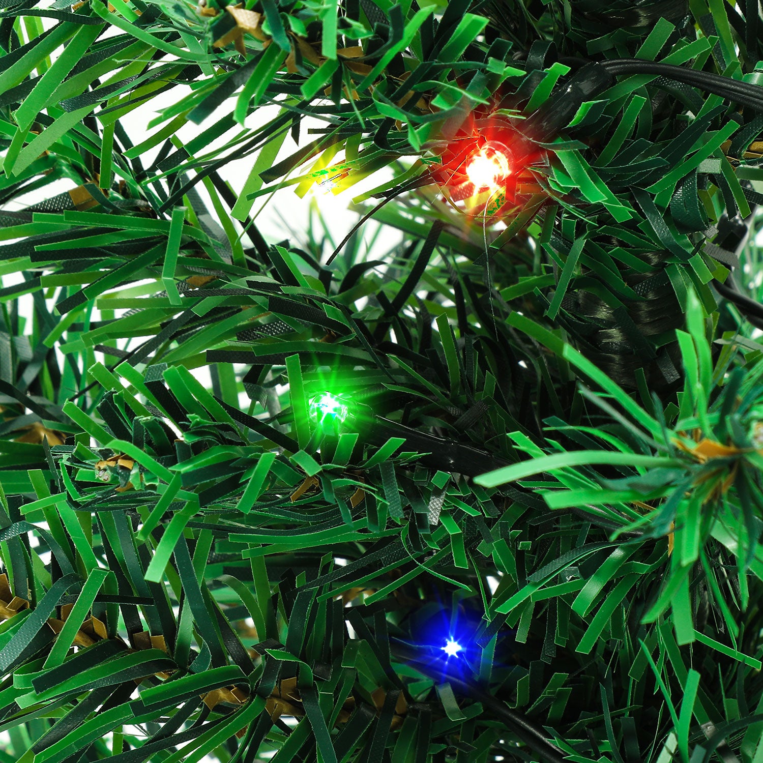 SWANEW LED Solar Weihnachtsbaum 4 PCS Solar Baum Lichter Wasserdicht Farbe Outdoor Weihnachtsbaum Dekorative Lichter Gartenleuchten Weihnachtsdeko für Weihnachten
