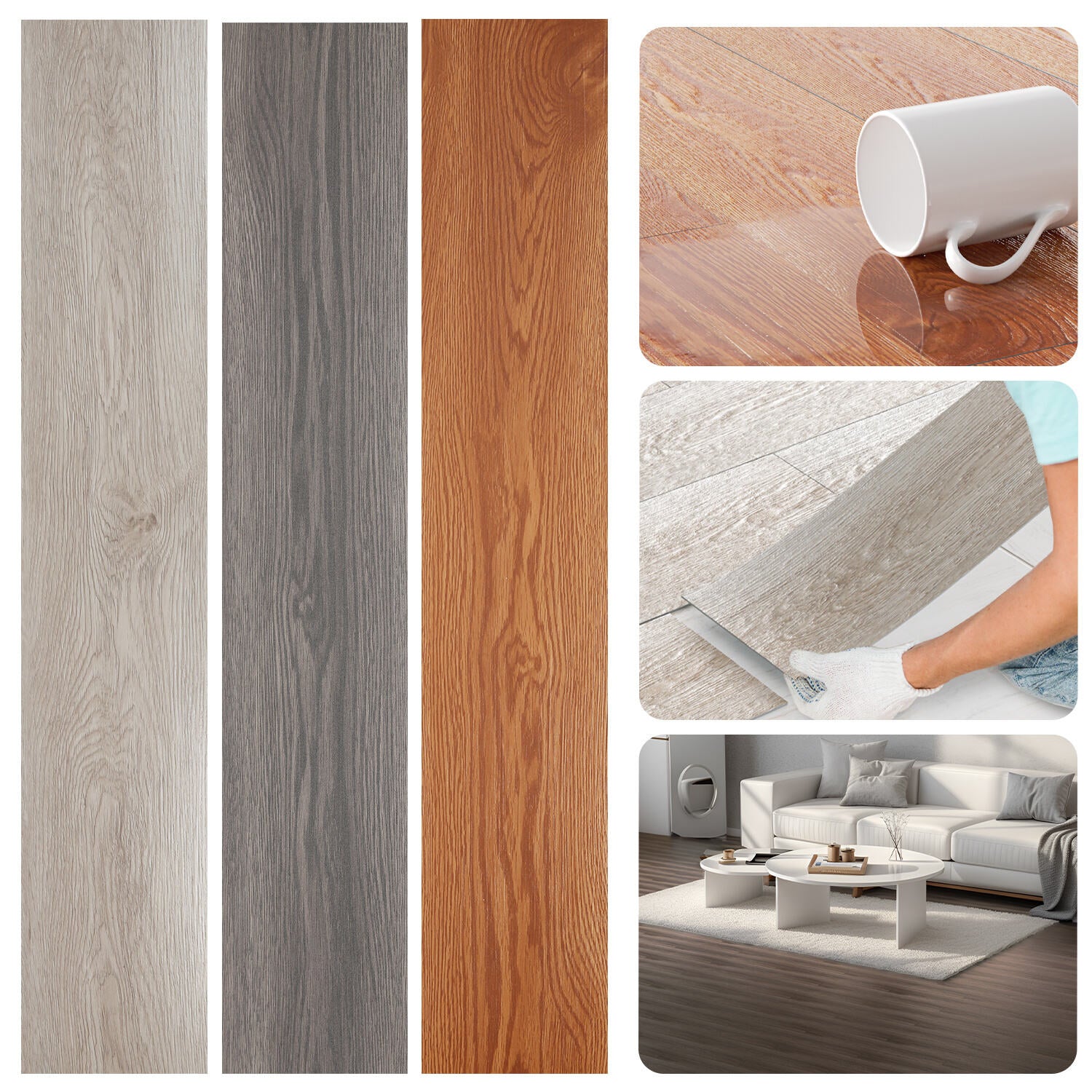 PVC Bodenbelag Selbstklebend