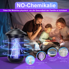 SWANEW 18W Insektenvernichter Transportable Insektenfalle Mücken Mückenlampe UV-Lampe