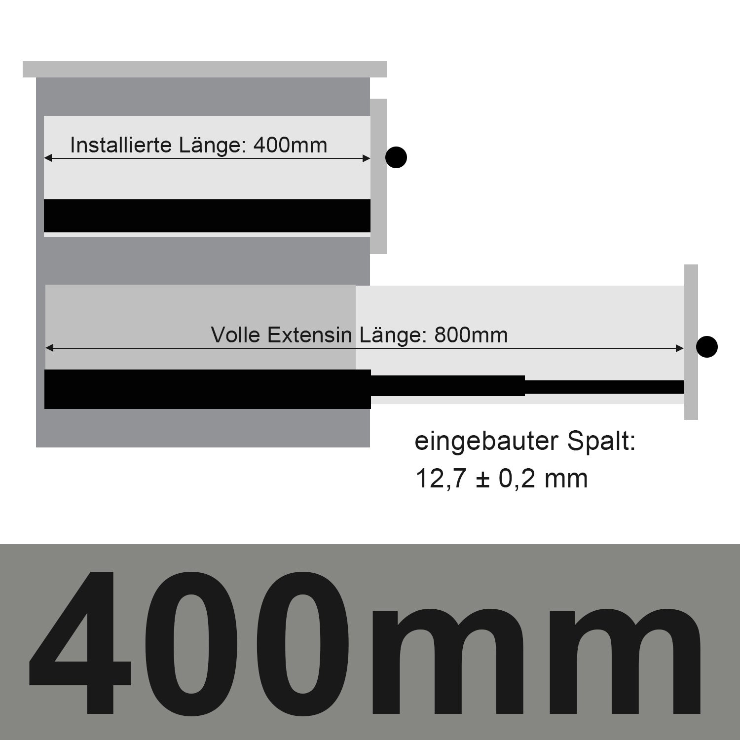 SWANEW Schubladenschienen 250 - 550 mm, Schubladen Schienensystem mit Selbsteinzug, Teleskopschiene vollauszug Schubladenauszüg, Kugelführung, Tragkraft 35 Kg