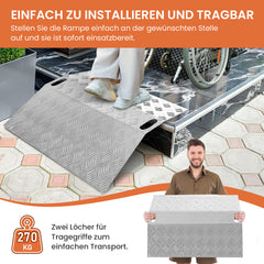 Türschwellenrampe aus Aluminium 60/80/100cm