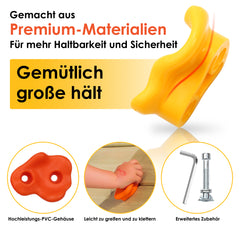 SWANEW 10 Stück Klettergriffe Boulderwand Klettersteine Robuste Bouldersteine Farbigen