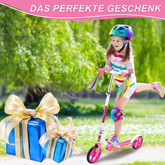 Kinderscooter Aluminium mit 205 mm Rädern & 3-fach höhenverstellbar