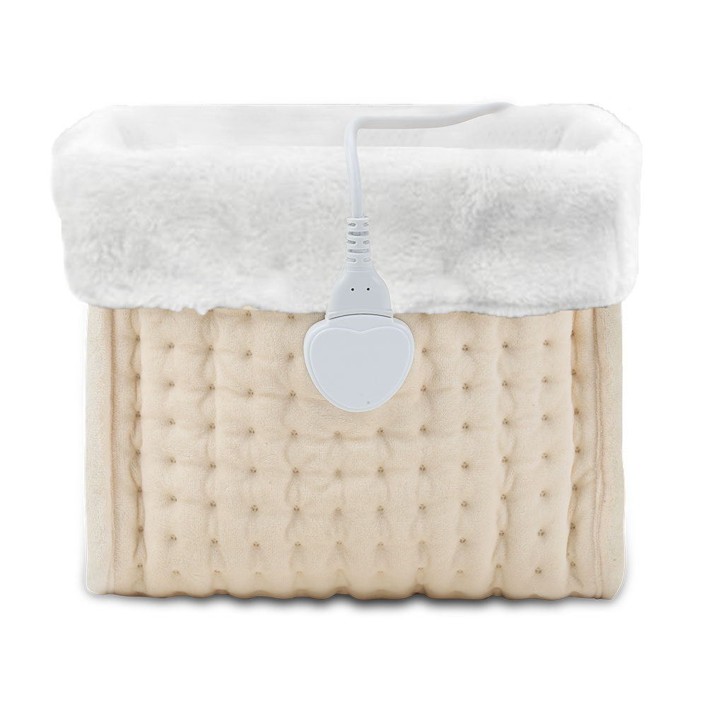 SWANEW Fußwärmer, Waschbarem, mit 10 Temperaturstufen, 45/90/120 Minuten Timer, Elektrische Fußheizung geeignet bis Schuhgröße 46