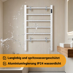 SWANEW Handtuchheizkörper Elektrisch, 100W Badheizkörper, Handtuchtrockner