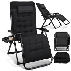 SWANEW Sonnenliege, Liegestuhl, klappbar Gartenstuhl, Relaxsessel Liege