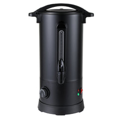 SWANEW Glühweinkocher 10L, 1800W Heißgetränkespender Glühweinkessel Edelstahl Glühweinautomat mit Zapfhahn Thermostat, Einstellbare Temperatur von 30-110°C