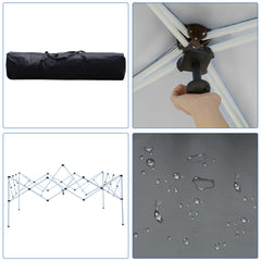 Faltpavillon 3×3 m mit Zentralverriegelung