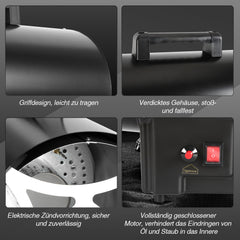 SWANEW Gasheizgebläse 10/15/30kW, Gasheizung für innenräume, Gasheizer, Gas Heizgerät