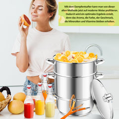 Dampfentsafter Saftpresse Edelstahl