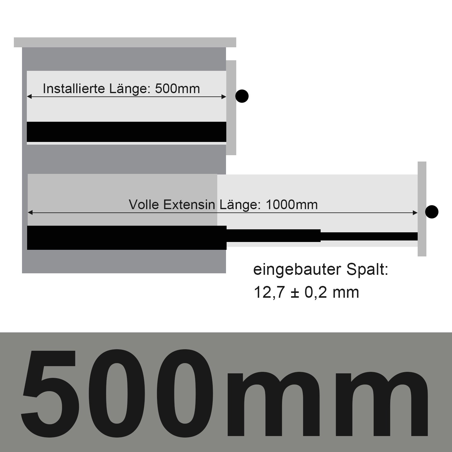 SWANEW Schubladenschienen 250 - 550 mm, Schubladen Schienensystem mit Selbsteinzug, Teleskopschiene vollauszug Schubladenauszüg, Kugelführung, Tragkraft 35 Kg