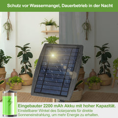 SWANEW Solar Bewässerungssystem Pflanzenbewässerung Automatisch 20 Tropfer