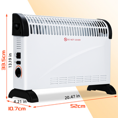 SWANEW Konvektor Heizung Elektro, Konvektor Heizung Elektroheizung, 2000W