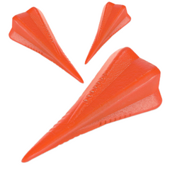 SWANEW Spaltkeil, Holz-Spaltgranate aus Carbon-Stahl 17cm Ø 7,4cm Keil Holzspaltkeil, Fällkeil Scheitkeil Drehkeil Spaltwerkzeug Keil