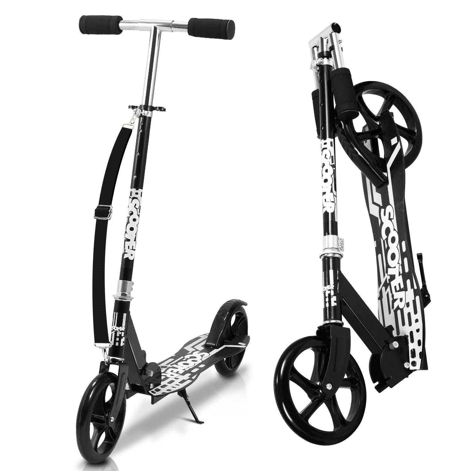 Kinderscooter Aluminium mit 205 mm Rädern & 3-fach höhenverstellbar