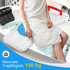 SWANEW Badewannenbrett mit Griff und Seifenablage 69x28cm Einstellbar 41-62cm, Badewannensitz Erwachsene Senioren, Sitzbrett fĂŒr Badewanne Duschbrett max 150KG Badebrett