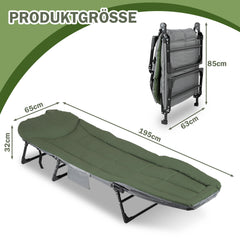 SWANEW Karpfenliege, Angelliege Bed Chair mit Aufbewahrungstasche, Faltbar