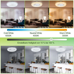 80W Deckenventilator mit Beleuchtung
