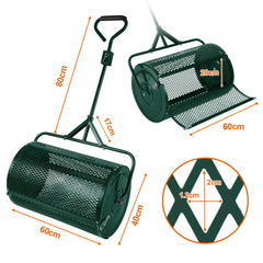 SWANEW Kompoststreuer, 75L Rasenstreuer, Gartenstreuer, Düngerstreuer