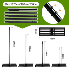 SWANEW Rasen rakel, Rasenschieber, Flächenebner, Wiese Rechen, 75cmx25cm