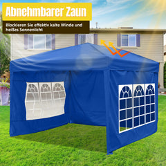 SWANEW Faltpavillon, UV-Schutz Pop Up Pavillon, Partyzelt, 3x3m, Wasserdicht
