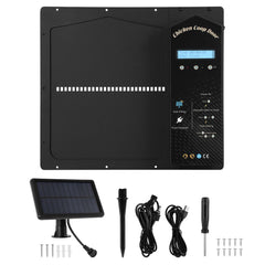 SWANEW Automatische Hühnerklappe Solar, Einklemmschutz, IP65 Wasserdicht, Automatische Hühnertür