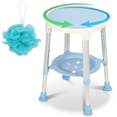 360°Drehbarer Duschhocker Duschstuhl Höhenverstellbar 42-54 cm