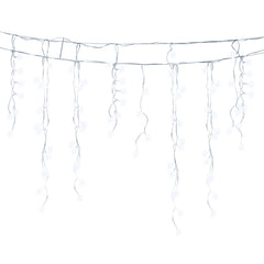 SWANEW LED Eisregen lichterkette, 5m/10m/15m LED Lichtervorhang, IP44 Außen weihnachtsbeleuchtung