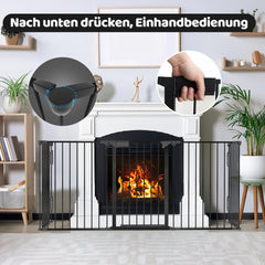 Kaminschutzgitter mit Tür Metall Absperrgitter