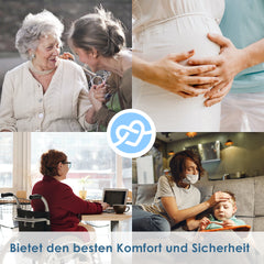 SWANEW Duschhocker für Senioren, 360°Drehbarer Runder Badhocker, höhenverstellbarer,Rutschfester Badezimmerhocker,Duschhilfe,belastbar bis 136 kg