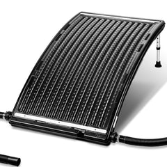 SWANEW Poolheizung Solar, Sonnenkollektor Pool 113 x 69 x 35cm, Solarheizung 10000 L/H, 32-40mm Anschluss Erweiterbar