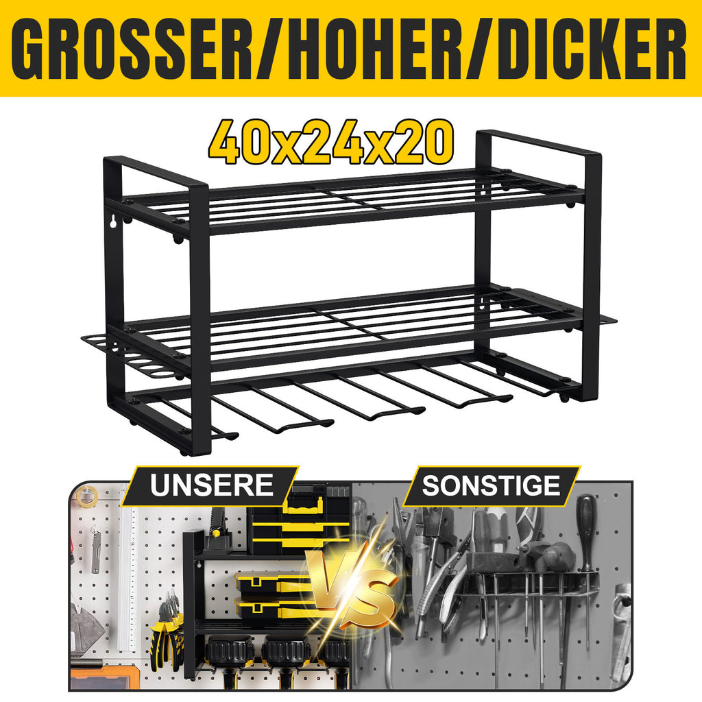 SWANEW Werkzeug Wandhalterung, Werkzeughalter, Elektrowerkzeug Organizer, Werkzeugregal