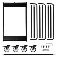 SWANEW Plattenwagen, Transportwagen, Tragkraft bis 680kg, für Gipskartonplatten, Holzplatten