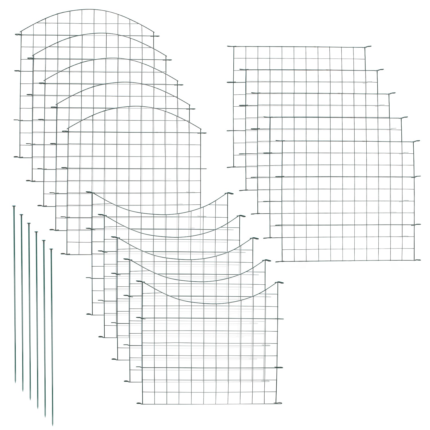 Teichzaun Gartenzaun Steckzaun