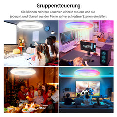 Deckenventilator mit RGB LED Beleuchtung