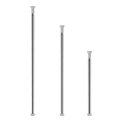 SWANEW Duschvorhangstange sliber ohne Bohren Teleskopstange Duschvorhang Stange 70-260cm