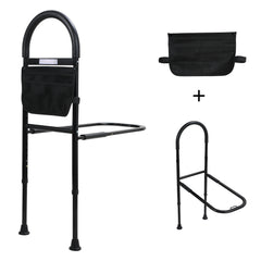 SWANEW Aufstehhilfe Bett, Aufstehhilfe Bett Senioren, mit Sensorlich, Aufstehhilfen mit Lagerung Tasche, Aufstehhilfe Höhenverstellbarer, Haltegriffe für Senioren