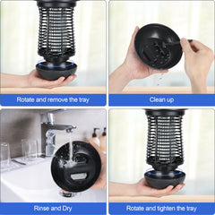 SWANEW 18W Insektenvernichter Transportable Insektenfalle Mücken Mückenlampe UV-Lampe