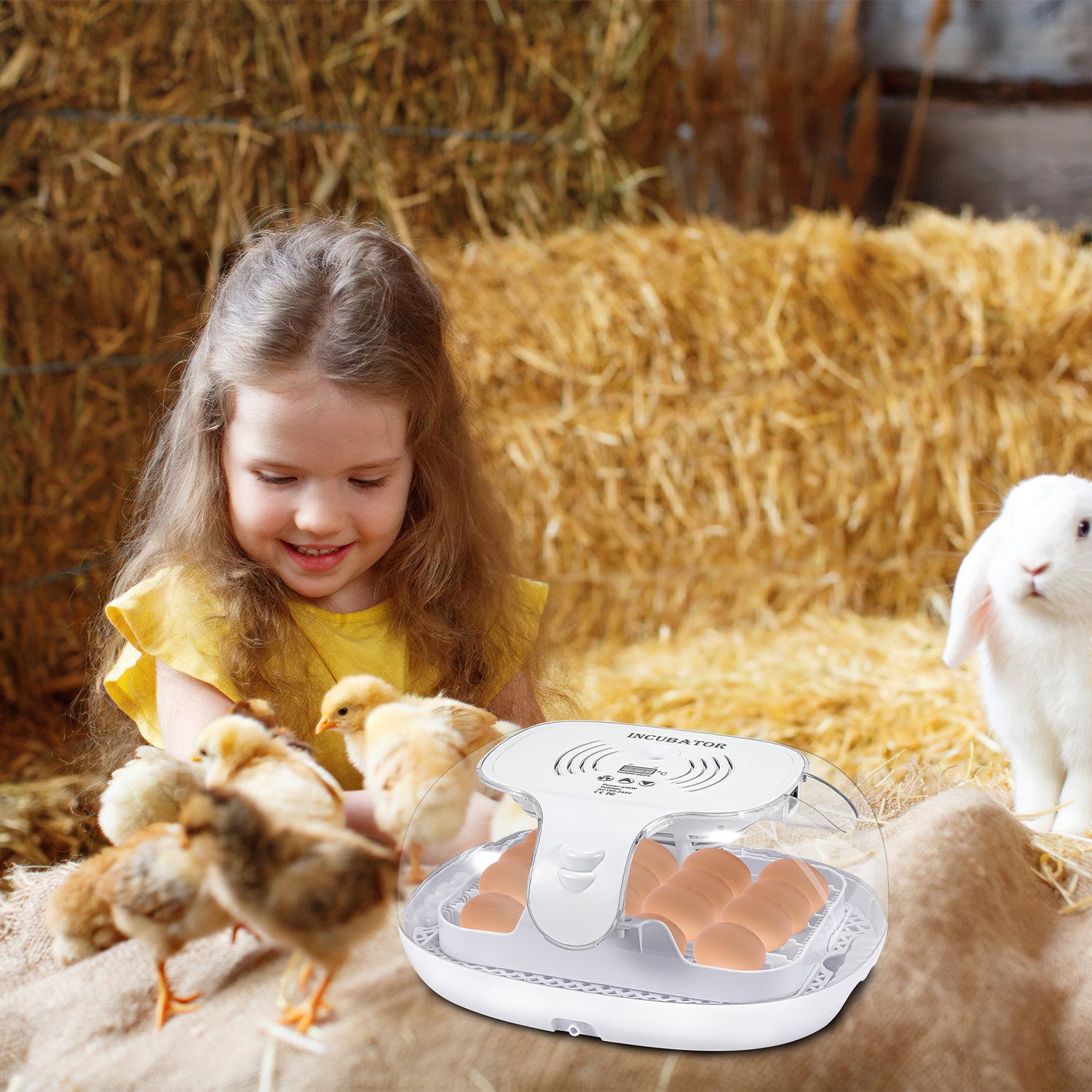 Brutautomat Vollautomatisch Inkubator für 16 Hühnereier