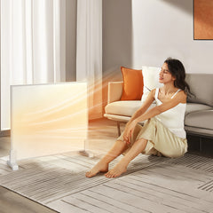 SWANEW Infrarotheizung 300W-1200W mit Thermostat, Infrarot Wandheizung mit Überhitzungsschutz, Wandheizung Elektrisch, Mobile & Energiesparend