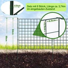 Teichzaun Gartenzaun Steckzaun