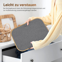 SWANEW Wäschekorb mit Deckel, Waschesammler, 2Fächer, 100L/145L/160L