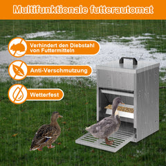 Futterautomat für Hühner mit Trittplatte & Deckel 5 kg
