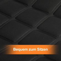 SWANEW Auto Sitzheizung, Auto Rücksitzheizung Matten mit Schalter 12V PKW KFZ getrennt carbonheizmatte Heizstufen