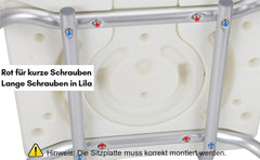 3 in 1 Duschhocker & Toilettenstuhl für Senioren