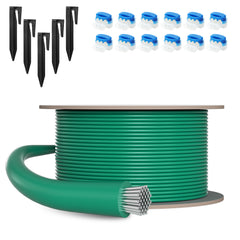 SWANEW Begrenzungskabel Set, Ø2,7m bissfest Mähroboter Erdnägel Kabelverbinder