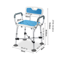Duschhocker mit Doppelt Verstärkter Querbalken