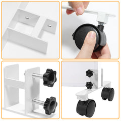 SWANEW Standfüße für Infrarotheizungen 2X,Stabiler Metall Standfuss Infrarotheizung für Heizplatten,Passend für Verschiedene Marken und Modelle mit Rahmen Elektroheizung